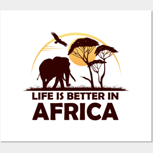 Life Is Better In Africa Vacation Posters and Art